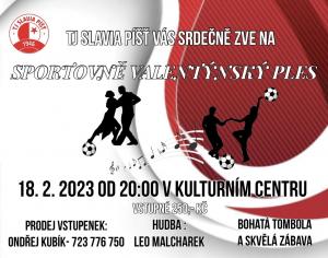 Sportovně valentýnský ples TJ Slavia Píšť 1