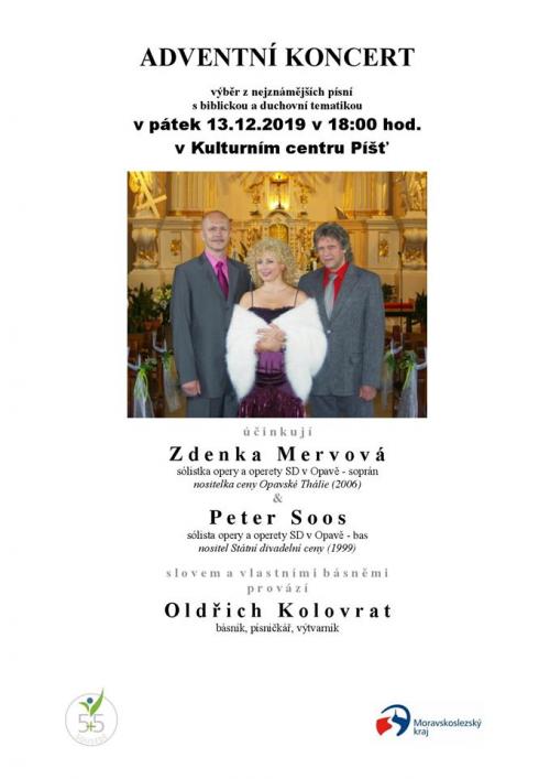 Adventní koncert s biblickou a duchovní tématikou