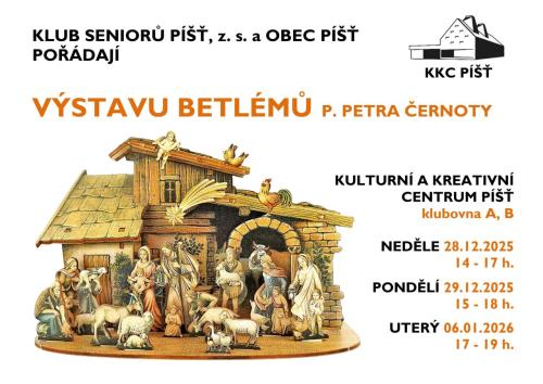 Výstava Betlémů  p. Petra Černoty